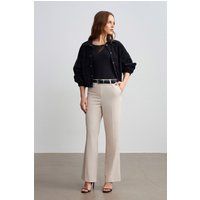 Hochtaillierte gerade Crepe-Hose
