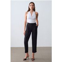 Maßgeschneiderte Hose mit hoher Taille