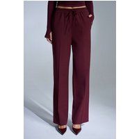 Crepe-Hose mit geradem Bein