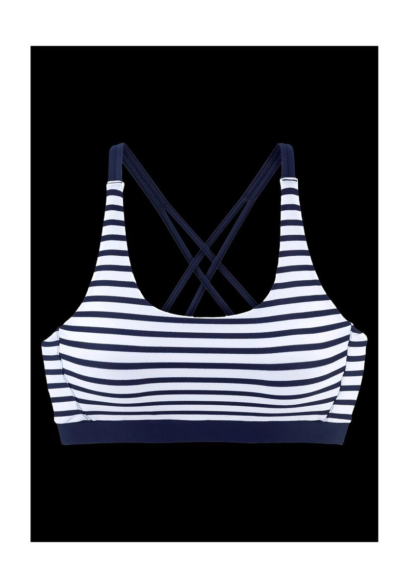 Maritimes gestreiftes Sport-Bustier