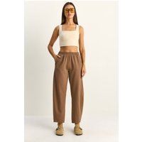Gerade geschnittene Hose mit Gummibund