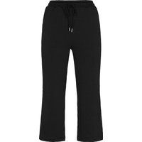 Strukturierte Cropped-Hose mit weitem Bein