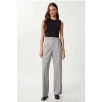 Hoch taillierte Hose mit Bügelfalte