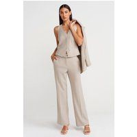 Gestreifte Hose mit geradem Bein