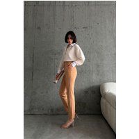 Elegante Bundfaltenhose mit hoher Taille
