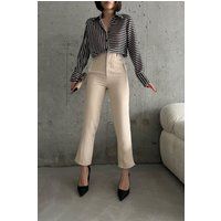 Elegante High-Waist Bundfaltenhose