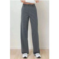 Hochtaillierte Hose mit geradem Bein