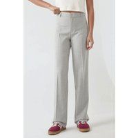 Hochtaillierte Hose mit geradem Bein
