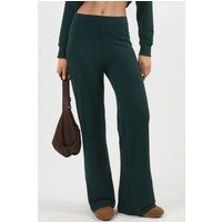 Hochtaillierte Hose mit geradem Bein