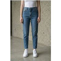 Hochtaillierte Jeans mit schmalem Bein