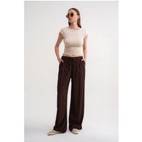 Bequeme Weit Geschnittene Baumwollhose