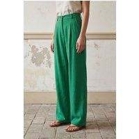 Hochtaillierte Crepe-Hose im Tailored-Look