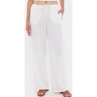 Gerade High-Waist-Hose mit Kordelzug