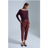 Taillierte Hose mit geradem Bein