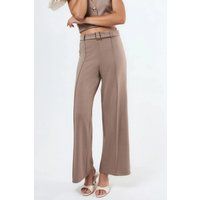 Gürtelhose mit hoher Taille