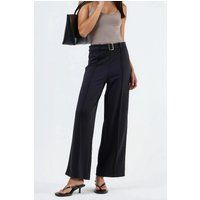Hochtaillierte Hose mit Gürtel