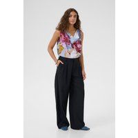 Weite Hose mit Bundfalten