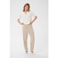 Elegante Plissee-Hose mit geradem Bein