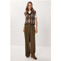 Elegante Palazzo-Hose mit Bundfalten