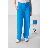 Palazzo-Hose mit weitem Bein