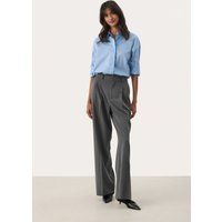 Elegante Nadelstreifenhose mit weitem Bein