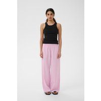Gestreifte Hose mit weitem Bein