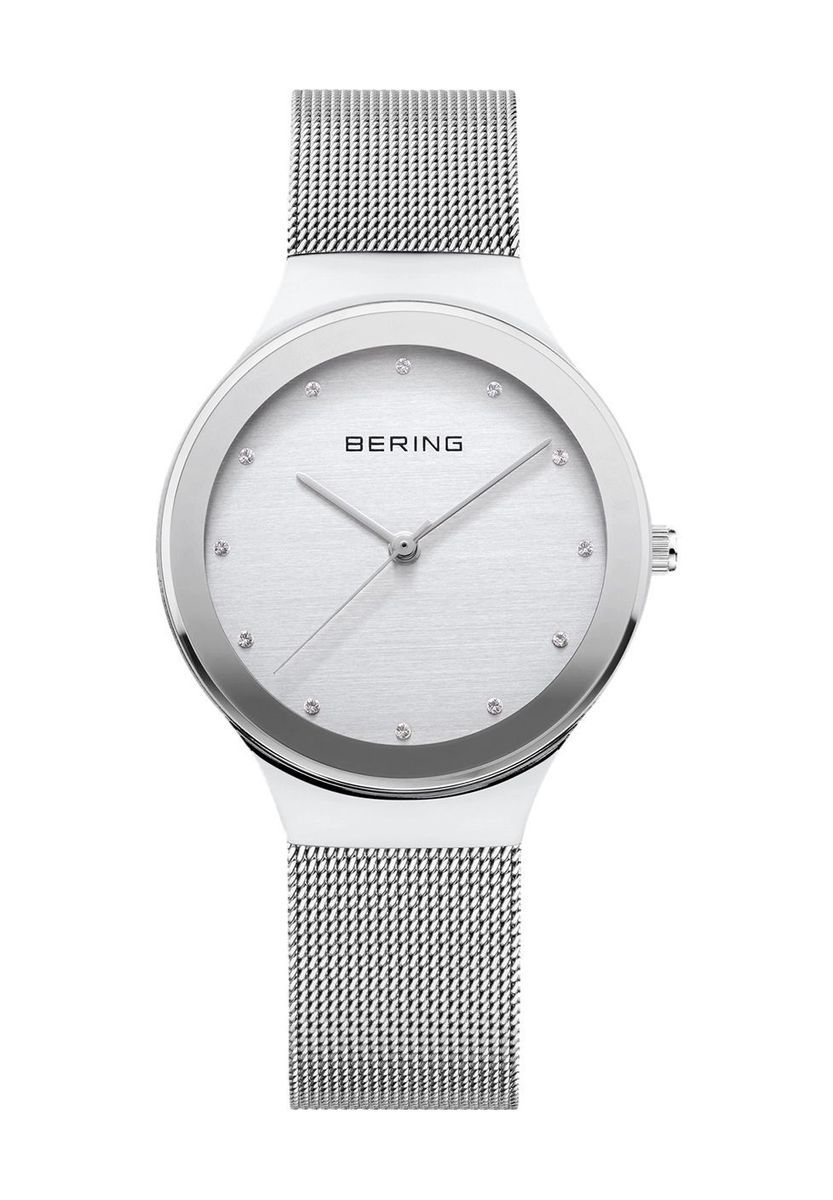 Elegante minimalistische Mesh-Armbanduhr