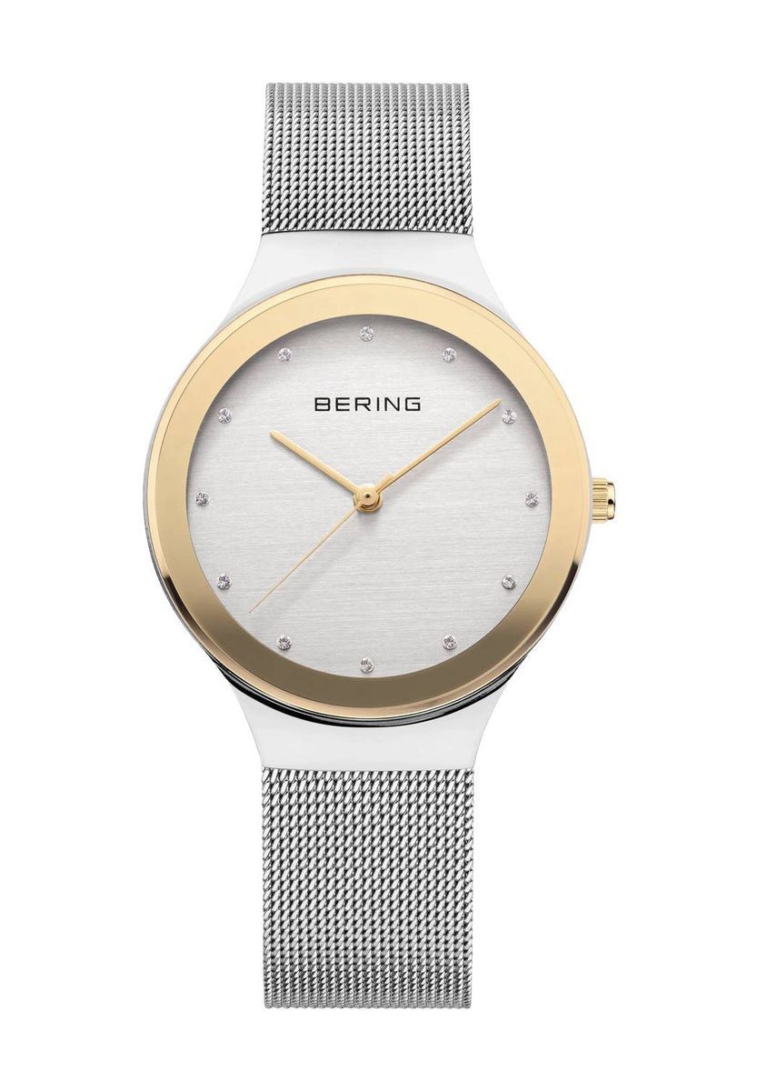 Elegante Milanaise-Uhr mit Gold-Akzenten