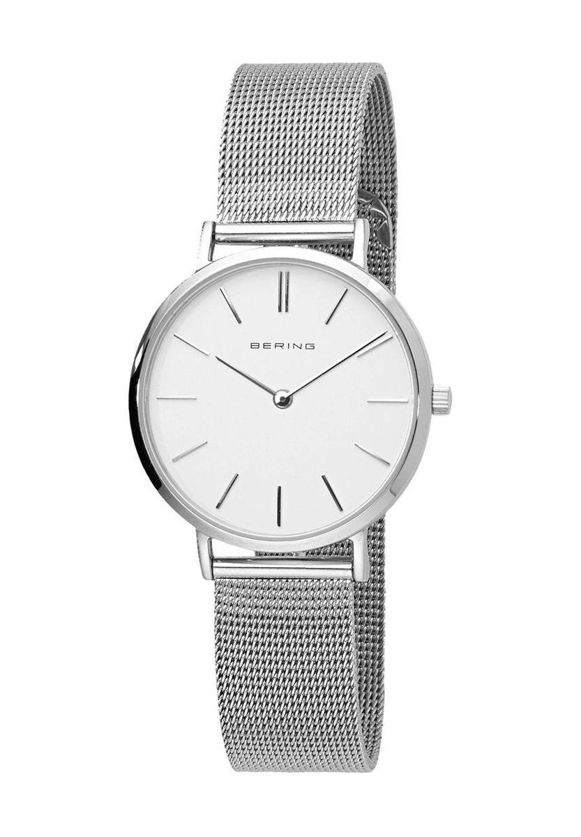 Elegante minimalistische Milanaise Armbanduhr