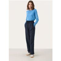 Lockere Leinenmischung-Hose mit Kordelzug