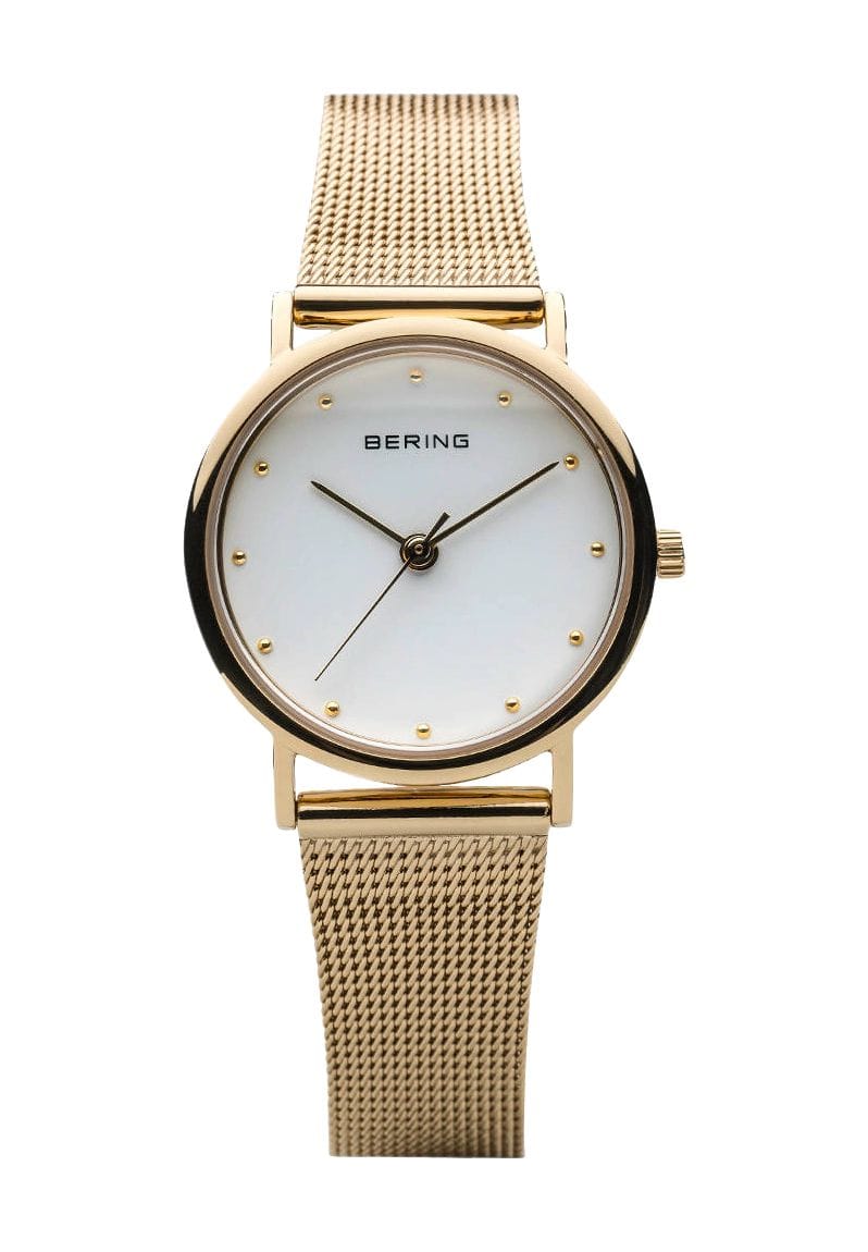 Elegante minimalistische Milanaise-Armbanduhr