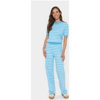 Gestreifte Strickhose mit geradem Bein