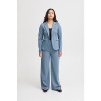 Strukturierte Polka-Dot-Hose mit weitem Bein