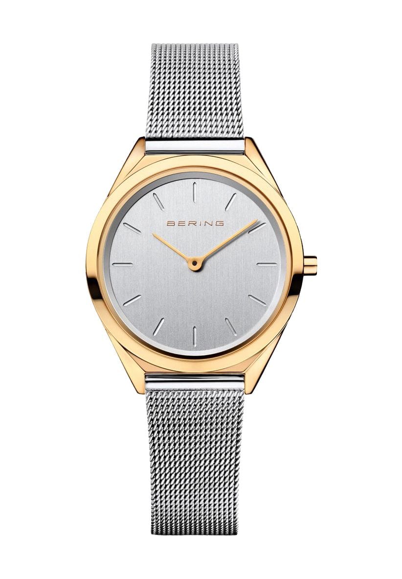 Minimalistische ultraflache Mesh-Uhr