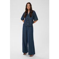 Weit geschnittene Hose in Denim-Optik