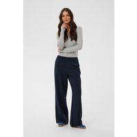 Weite Stoffhose mit hohem Bund