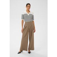 Weite Hose mit Bundfalten