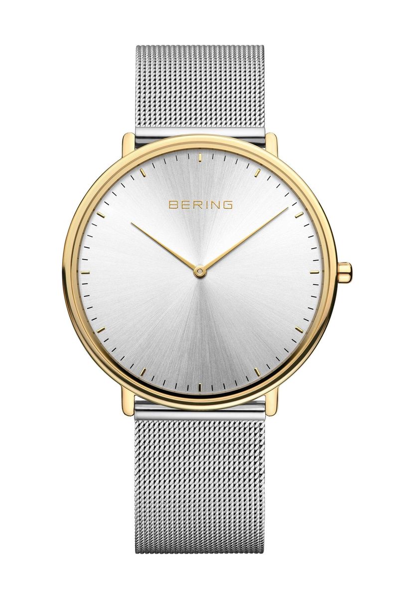 Elegante Bicolor Milanaise Armbanduhr