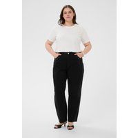 Jeans mit geradem Bein und Nieten