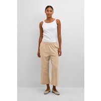 Lockere Baumwollhose mit weitem Bein