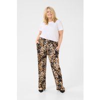 Locker geschnittene Hose mit Leopardenmuster