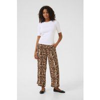 Leopard-Print Culotte mit lockerer Passform
