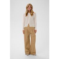 Weit geschnittene Bundfaltenhose mit hoher Taille