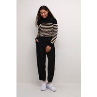 Hochtaillierte Tapered-Hose in Knöchellänge