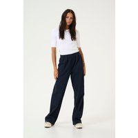 Relaxte Weitbein-Hose mit hohem Bund
