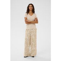 Weite Hose mit Zebramuster