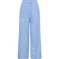 Gestreifte Hose mit weitem Bein