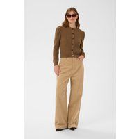 Weit geschnittene Cordhose mit hohem Bund