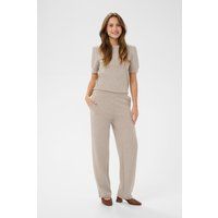 Locker geschnittene Jerseyhose mit hohem Bund