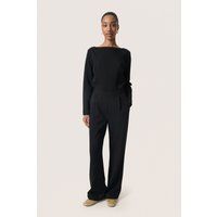 Strickhose mit geradem Bein und Falten